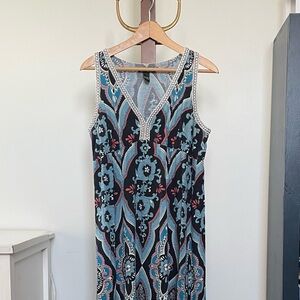 Cotton Bohemian Long Dress by Lucky Brand